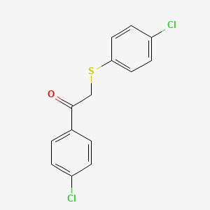 B1597589 1-(4-Chlorophenyl)-2-[(4-chlorophenyl)sulfanyl]-1-ethanone CAS No. 33046-50-3