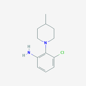 molecular formula C12H17ClN2 B1597591 3-Chloro-2-(4-methylpiperidin-1-yl)aniline CAS No. 842965-35-9
