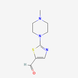 molecular formula C9H13N3OS B1597603 2-(4-Methylpiperazin-1-yl)-1,3-thiazole-5-carbaldehyde CAS No. 320423-50-5