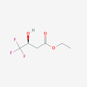 molecular formula C6H9F3O3 B1597606 (S)-Ethyl 3-Hydroxy-4,4,4-Trifluorobutyrate CAS No. 99437-70-4