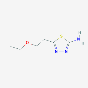 molecular formula C6H11N3OS B1597608 5-(2-Ethoxyethyl)-1,3,4-thiadiazol-2-amine CAS No. 299936-83-7