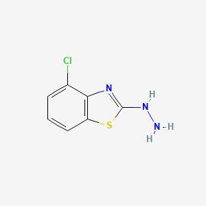 molecular formula C7H6ClN3S B1597609 4-chloro-2-hydrazinylbenzo[d]thiazole CAS No. 51769-38-1