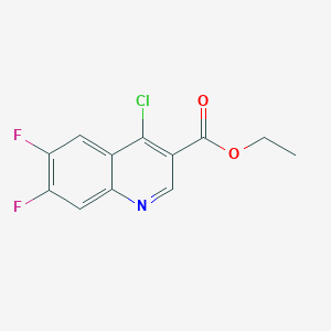 molecular formula C12H8ClF2NO2 B1597619 Ethyl 4-chloro-6,7-difluoroquinoline-3-carboxylate CAS No. 318685-01-7