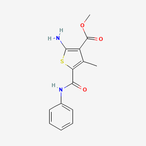 Methyl 2-amino-5-(anilinocarbonyl)-4-methylthiophene-3-carboxylate