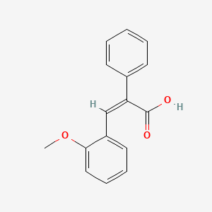 molecular formula C16H14O3 B1597623 3-(o-Methoxyphenyl)-2-phenylacrylic acid CAS No. 20890-72-6