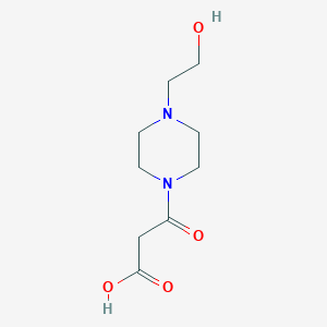 3-[4-(2-Hydroxyethyl)piperazin-1-yl]-3-oxopropanoic acid