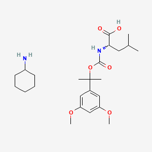 molecular formula C24H40N2O6 B1597640 Ddz-Leu-OH cyclohexylammonium salt CAS No. 329323-33-3