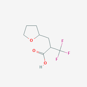 molecular formula C8H11F3O3 B1597644 3,3,3-trifluoro-2-(oxolan-2-ylmethyl)propanoic Acid CAS No. 480438-81-1