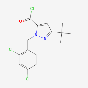 molecular formula C15H15Cl3N2O B1597646 3-(Tert-Butyl)-1-(2,4-Dichlorobenzyl)-1H-Pyrazole-5-Carbonyl Chloride CAS No. 306937-15-5
