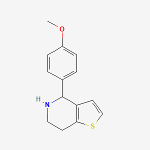 molecular formula C14H15NOS B1597649 4-(4-Methoxyphenyl)-4,5,6,7-tetrahydrothieno[3,2-c]pyridine CAS No. 213462-19-2