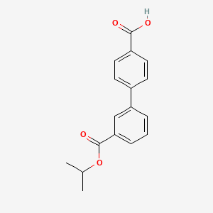 molecular formula C17H16O4 B1597657 Biphenyl-3,4'-dicarboxylic acid 3-isopropyl ester CAS No. 282727-24-6