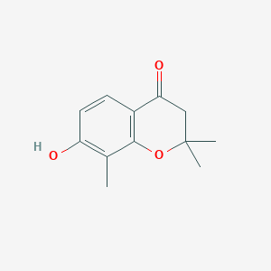 molecular formula C12H14O3 B1597659 7-Hydroxy-2,2,8-trimethyl-2,3-dihydro-4H-chromen-4-one CAS No. 50544-72-4