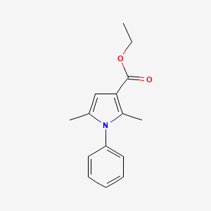 molecular formula C15H17NO2 B1597674 ethyl 2,5-dimethyl-1-phenyl-1H-pyrrole-3-carboxylate CAS No. 76546-68-4