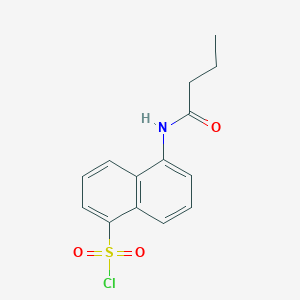 molecular formula C14H14ClNO3S B1597681 5-Butyrylamino-naphthalene-1-sulfonyl chloride CAS No. 728864-72-0