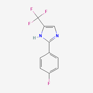 molecular formula C10H6F4N2 B1597694 2-(4-fluorophenyl)-5-(trifluoromethyl)-1H-imidazole CAS No. 33469-12-4