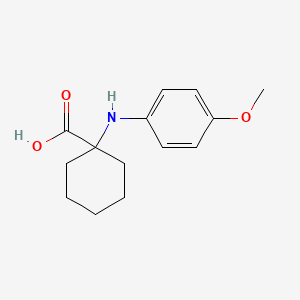 molecular formula C14H19NO3 B1597696 1-[(4-甲氧基苯基)氨基]环己烷羧酸 CAS No. 886496-96-4