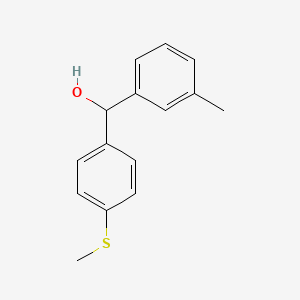 molecular formula C15H16OS B1597698 3-甲基-4'-(甲硫基)二苯甲醇 CAS No. 844683-33-6