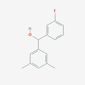 molecular formula C15H15FO B1597706 3,5-Dimethyl-3'-fluorobenzhydrol CAS No. 844683-69-8