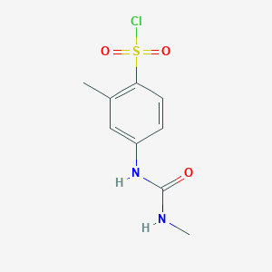 2-methyl-4-(methylcarbamoylamino)benzenesulfonyl Chloride