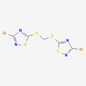 B1597720 Bis(3-bromo-1,2,4-thiadiazol-5-ylthio)methane CAS No. 444791-14-4
