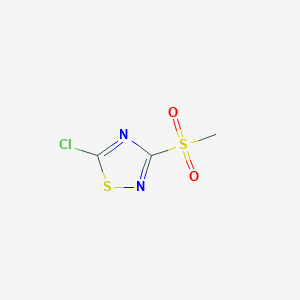 molecular formula C3H3ClN2O2S2 B1597732 5-Chloro-3-methylsulfonyl-1,2,4-thiadiazole CAS No. 88982-72-3