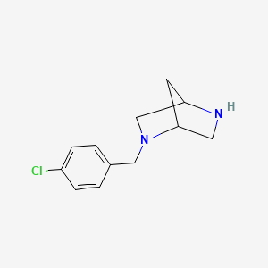 molecular formula C12H15ClN2 B1597737 2-[(4-Chlorophenyl)methyl]-2,5-diazabicyclo[2.2.1]heptane CAS No. 845866-65-1