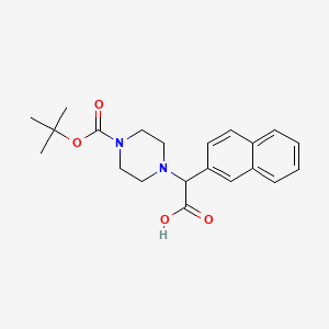 molecular formula C21H26N2O4 B1597738 2-(4-Boc-piperazinyl)-2-(2-naphthalenyl)acetic acid CAS No. 885274-80-6