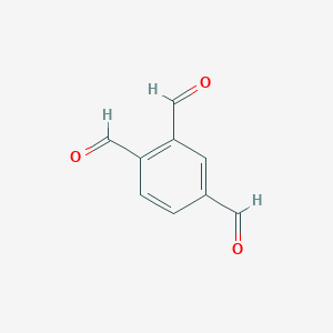 molecular formula C9H6O3 B159774 Benzene-1,2,4-tricarbaldehyde CAS No. 1889-65-2