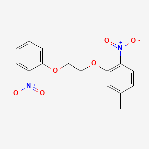 molecular formula C15H14N2O6 B1597742 4-甲基-1-硝基-2-[2-(2-硝基苯氧基)乙氧基]苯 CAS No. 96315-08-1