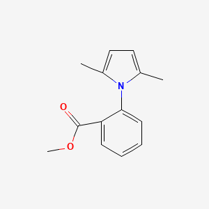 molecular formula C14H15NO2 B1597743 Methyl 2-(2,5-dimethyl-1H-pyrrol-1-yl)benzoate CAS No. 83935-44-8
