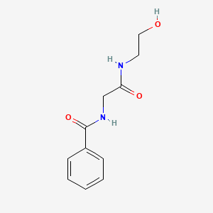 molecular formula C11H14N2O3 B1597744 N-(2-((2-Hydroxyethyl)amino)-2-oxoethyl)benzamide CAS No. 72085-01-9