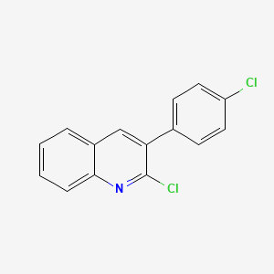 molecular formula C15H9Cl2N B1597747 2-Chloro-3-(4-chlorophenyl)quinoline CAS No. 85274-81-3