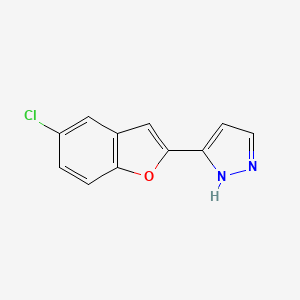 molecular formula C11H7ClN2O B1597756 3-(5-Chloro-1-Benzofuran-2-Yl)-1H-Pyrazole CAS No. 852690-99-4