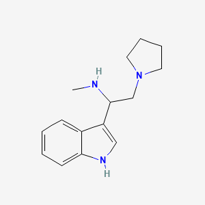 molecular formula C15H21N3 B1597762 [1-(1H-Indol-3-yl)-2-pyrrolidin-1-yl-ethyl]-methyl-amine CAS No. 885951-05-3