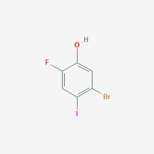 molecular formula C6H3BrFIO B1597764 5-Bromo-2-fluoro-4-iodophenol CAS No. 530141-46-9