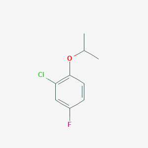 molecular formula C9H10ClFO B1597766 2-Chloro-4-fluoro-1-isopropoxybenzene CAS No. 202982-71-6