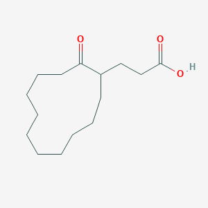 molecular formula C15H26O3 B1597771 3-(2-Oxocyclododecyl)propanoic acid CAS No. 22575-75-3