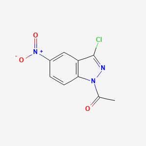 Indazole, 1-acetyl-3-chloro-5-nitro-