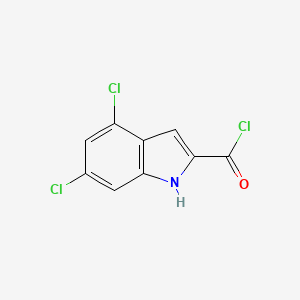 molecular formula C9H4Cl3NO B1597799 4,6-dichloro-1H-indole-2-carbonyl chloride CAS No. 306937-25-7