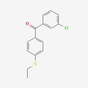 molecular formula C15H13ClOS B1597804 3-Chloro-4'-(ethylthio)benzophenone CAS No. 844884-99-7
