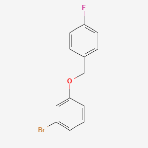 molecular formula C13H10BrFO B1597810 3-(4-Fluorobenzyloxy)-bromobenzene CAS No. 845866-52-6