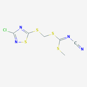 [(3-Chloro-1,2,4-thiadiazol-5-ylthio)methyl] methyl cyanocarbonimidodithioate