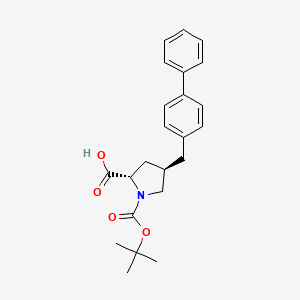 molecular formula C23H27NO4 B1597830 (2S,4R)-4-([1,1'-Biphenyl]-4-ylmethyl)-1-(tert-butoxycarbonyl)pyrrolidine-2-carboxylic acid CAS No. 959573-17-2