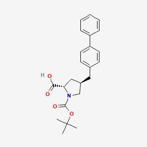 (2S,4R)-4-([1,1'-Biphenyl]-4-ylmethyl)-1-(tert-butoxycarbonyl)pyrrolidine-2-carboxylic acid