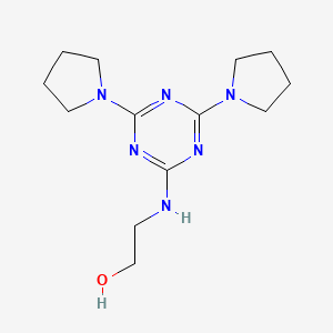 2-[(4,6-Dipyrrolidin-1-yl-1,3,5-triazin-2-yl)amino]ethanol