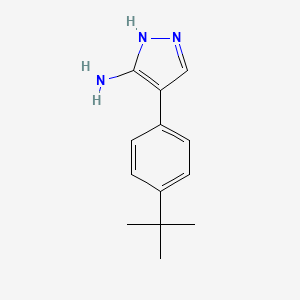 molecular formula C13H17N3 B1597833 4-(4-tert-Butylphenyl)-1H-pyrazol-3-amine CAS No. 1015845-73-4