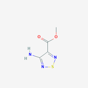 molecular formula C4H5N3O2S B1597842 Methyl 4-amino-1,2,5-thiadiazole-3-carboxylate CAS No. 63875-18-3