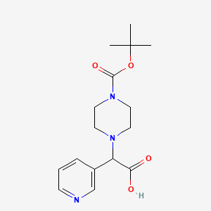 molecular formula C16H23N3O4 B1597845 1-Boc-4-(羧基-吡啶-3-基-甲基)-哌嗪 CAS No. 885274-51-1