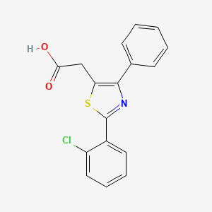 2-[2-(2-Chlorophenyl)-4-phenyl-1,3-thiazol-5-yl]acetic acid