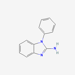 molecular formula C13H11N3 B1597859 1-phenyl-1H-1,3-benzodiazol-2-amine CAS No. 43023-11-6